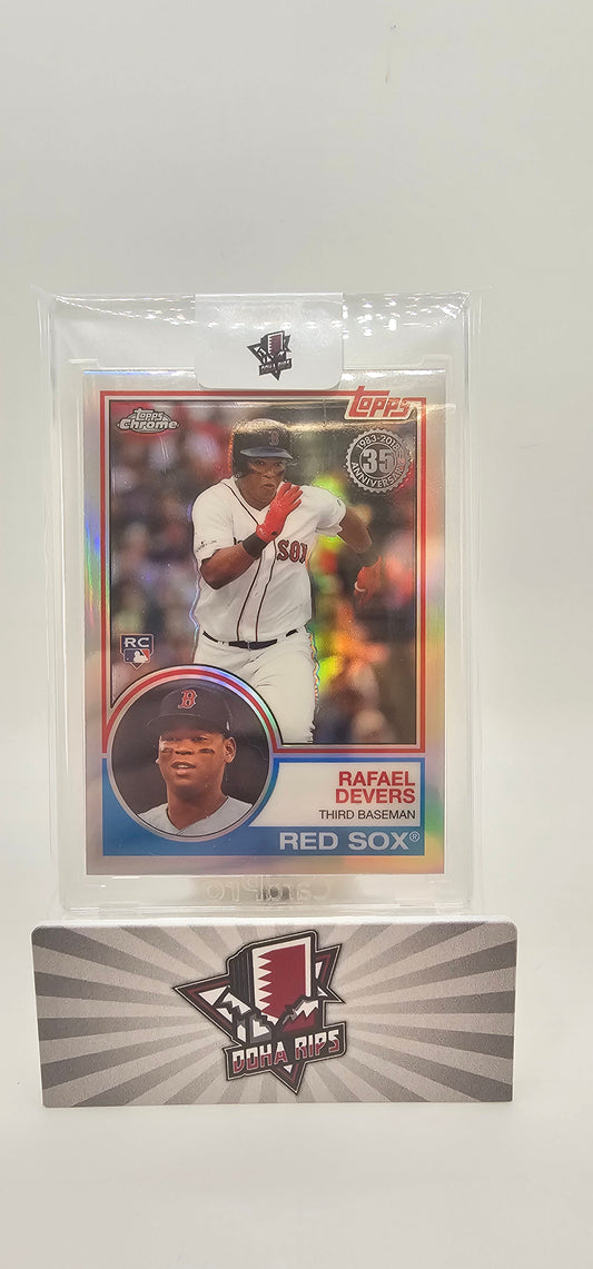 Rafael Devers 2018 Topps Chrome 1983 Topps 35th Anniversary RC