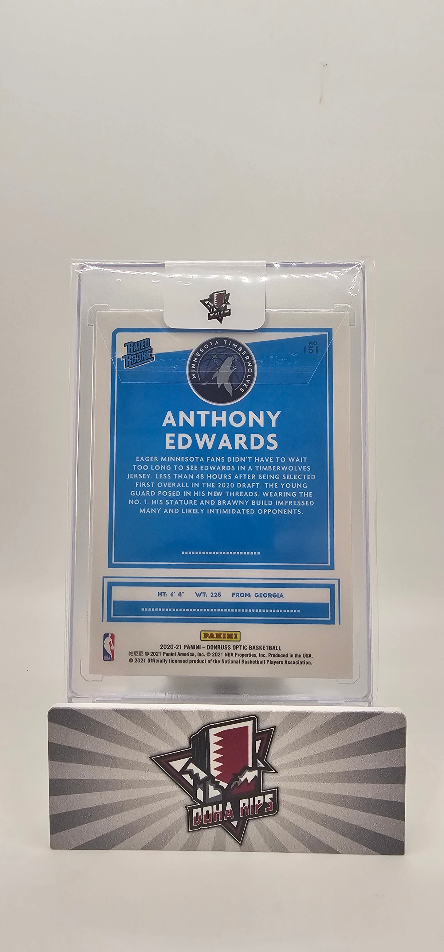 2020/21 Optic Anthony Edwards Rated Rookie