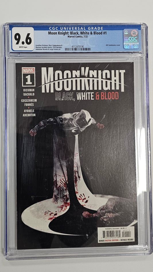 Moon Knight: Black, White, & Blood #1 July 2022 CGC 9.6