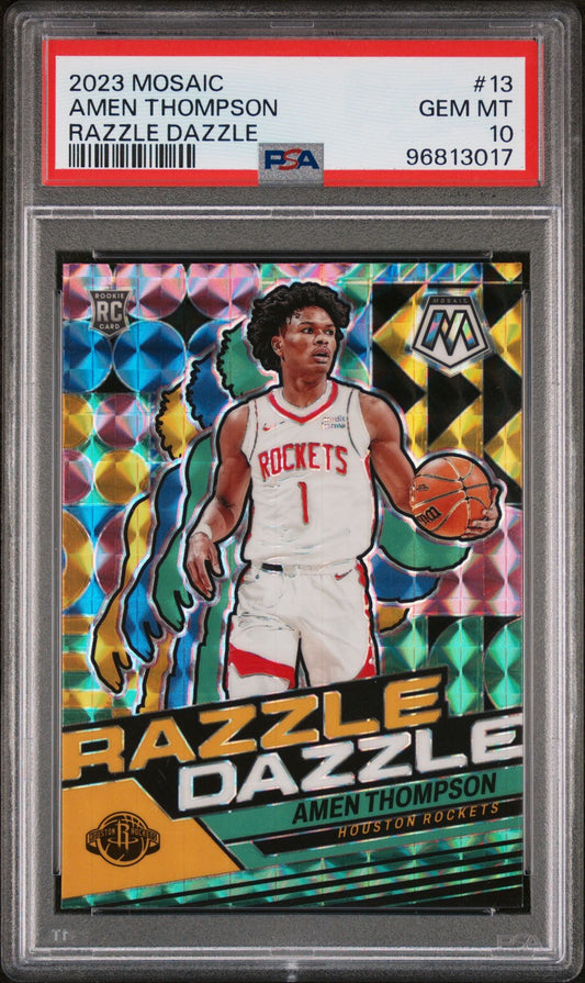 2023/24 Amen Thompson Mosaic Razzle Dazzle PSA 10