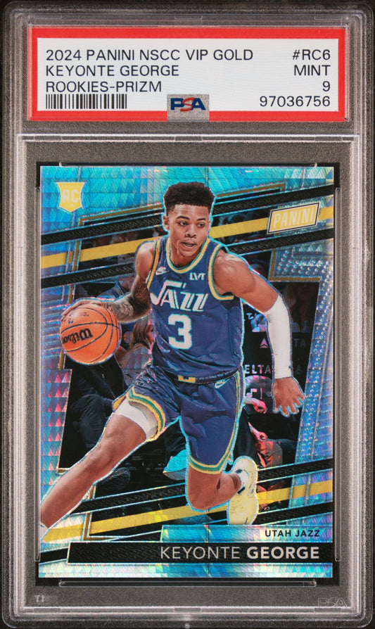 2023/24 Panini Keyonte George NSCC VIP Gold PSA 9