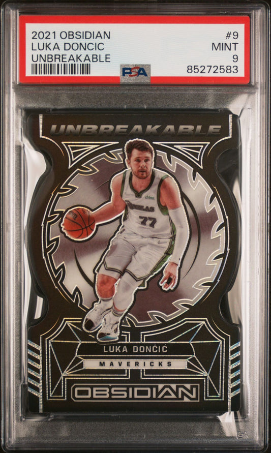 2021 Obsidian Unbreakable Luka Doncic PSA 9