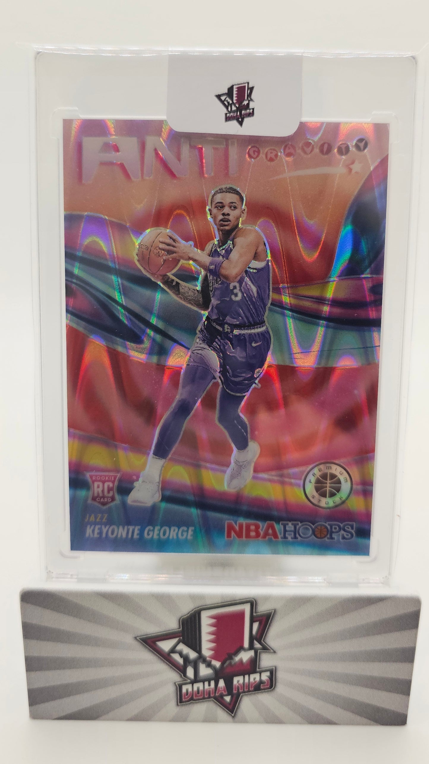 2023/24 NBA Hoops Premium Stock Keyonte George Anti-Gravity Wave 124/199