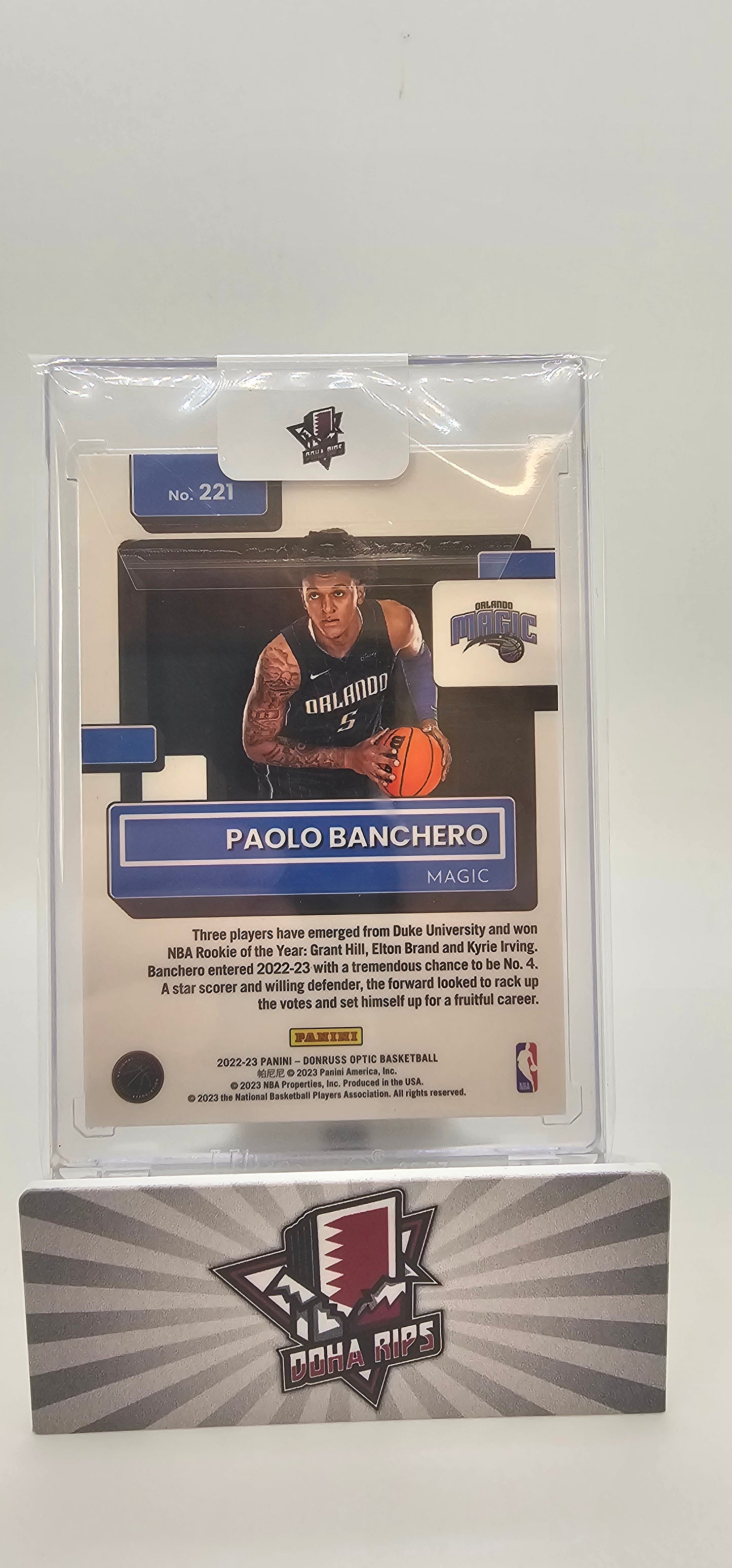 2022/23 Optic Paolo Banchero Rated Rookie