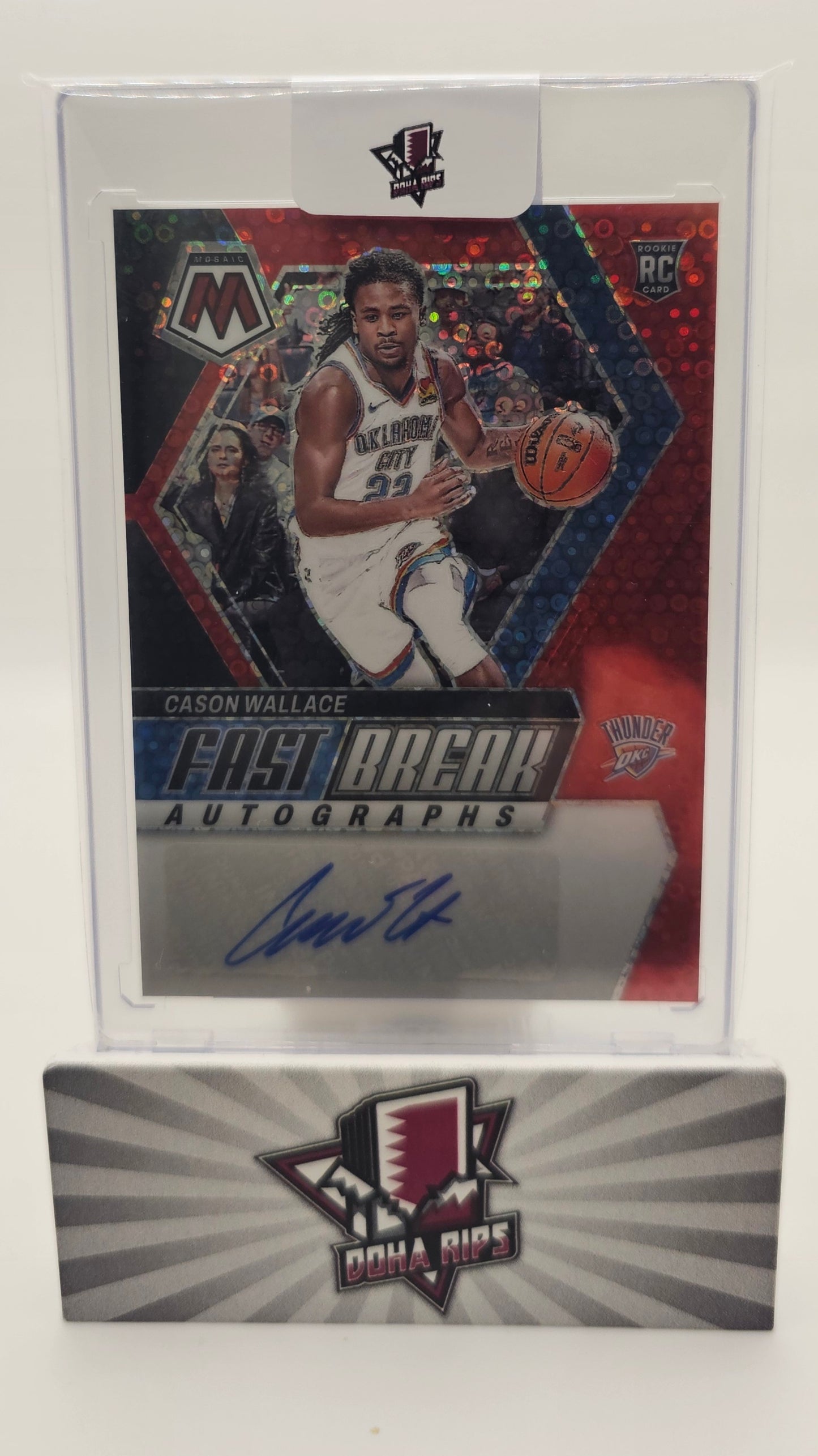 2023/24 Mosaic Cason Wallace Fast Break Autographs 01/49